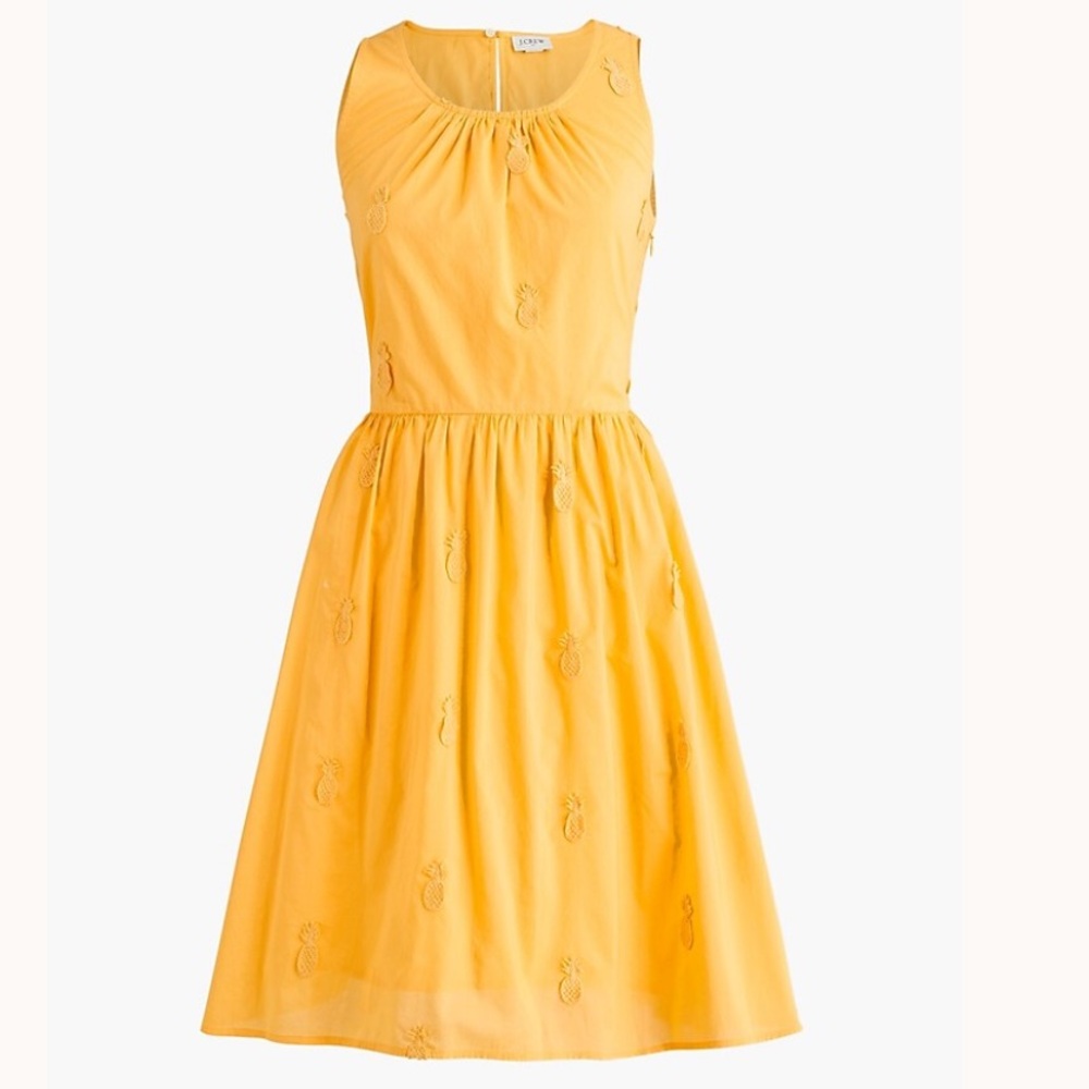 J. Crew Yellow Pineapple Dress 🍍💛